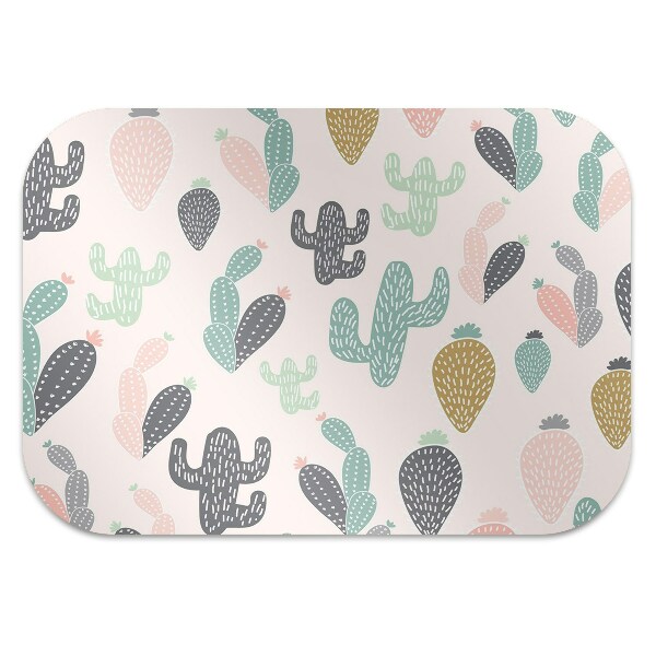 Tapis protège sol Cactus colorés