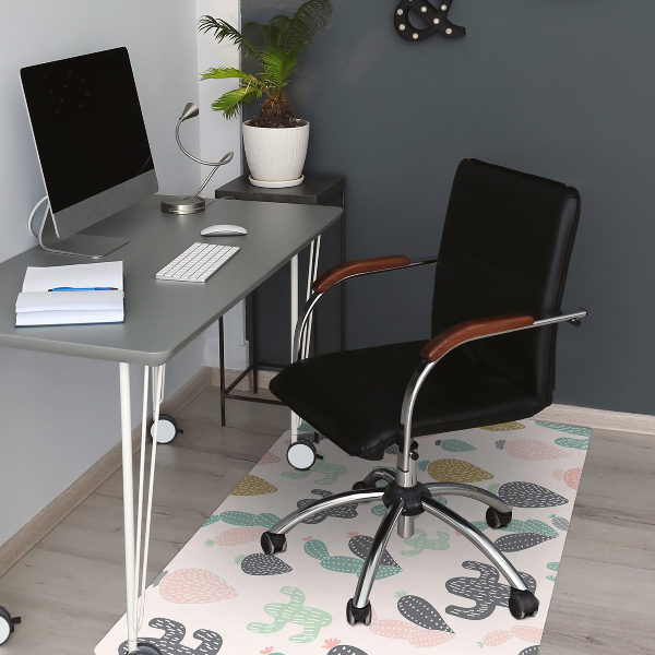 Tapis protège sol Cactus colorés