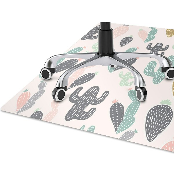 Tapis protège sol Cactus colorés