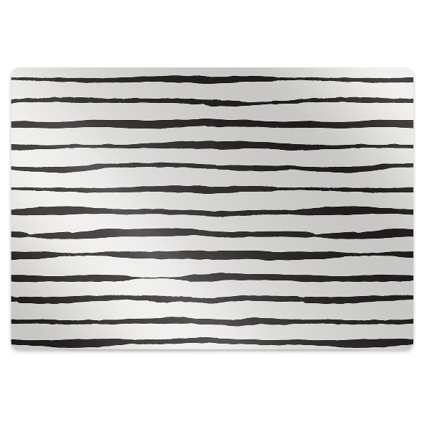 Tapis de chaise Lignes noires