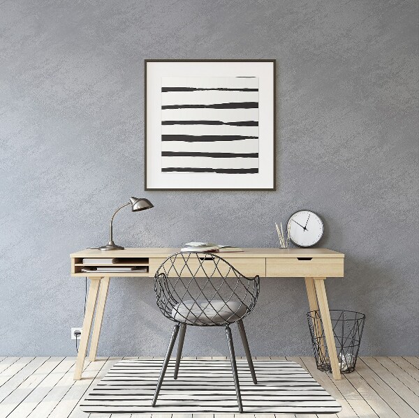 Tapis de chaise Lignes noires