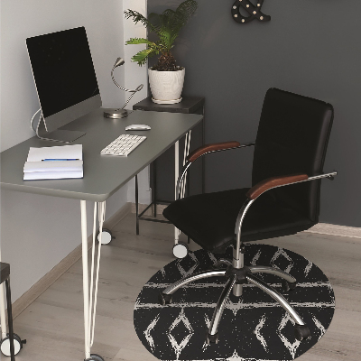 Tapis fauteuil bureau do biura Abstraction noire