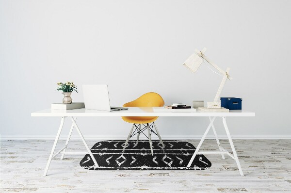 Tapis fauteuil bureau do biura Abstraction noire