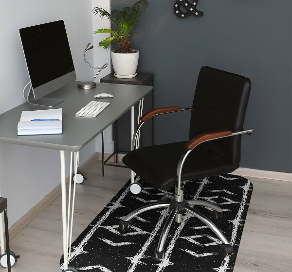 Tapis fauteuil bureau do biura Abstraction noire