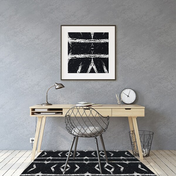 Tapis fauteuil bureau do biura Abstraction noire