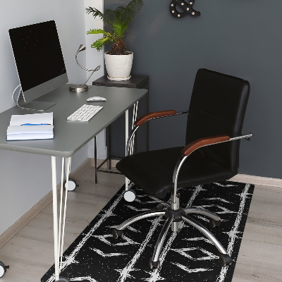 Tapis fauteuil bureau do biura Abstraction noire