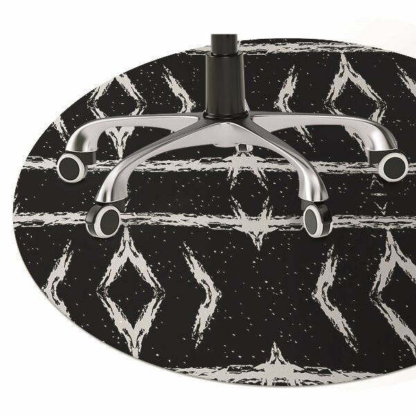 Tapis fauteuil bureau do biura Abstraction noire