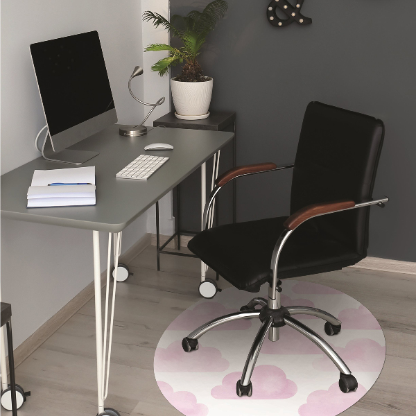 Tapis bureau Nuages ​​roses