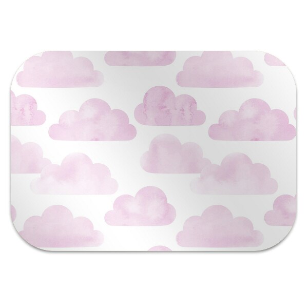 Tapis bureau Nuages ​​roses