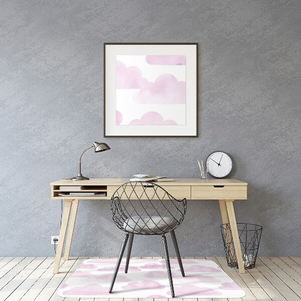 Tapis bureau Nuages ​​roses