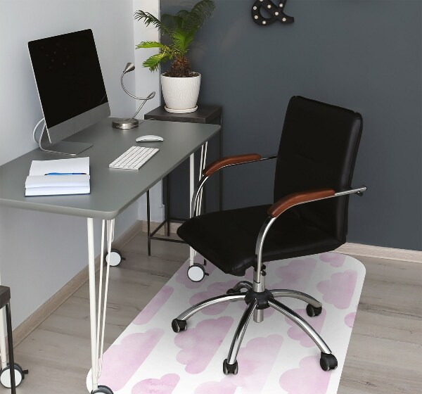 Tapis bureau Nuages ​​roses