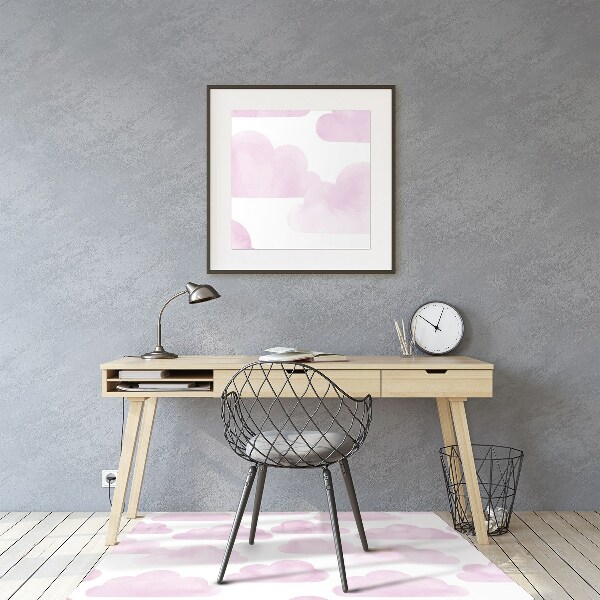 Tapis bureau Nuages ​​roses