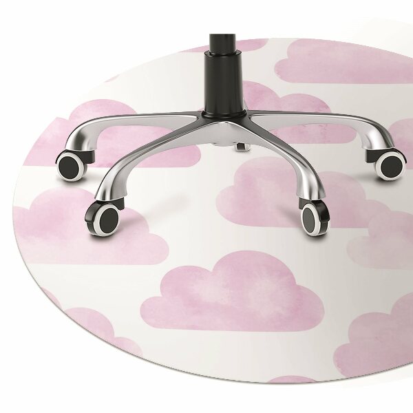 Tapis bureau Nuages ​​roses