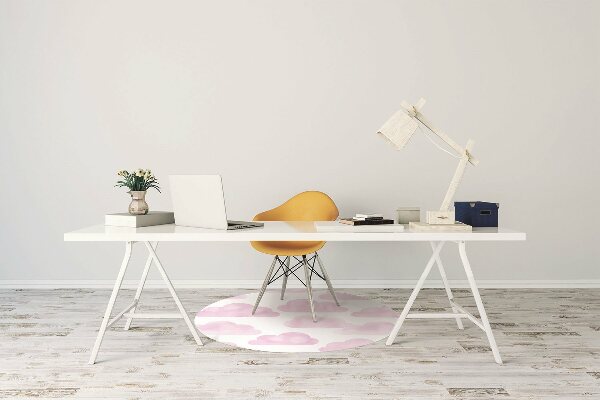 Tapis bureau Nuages ​​roses