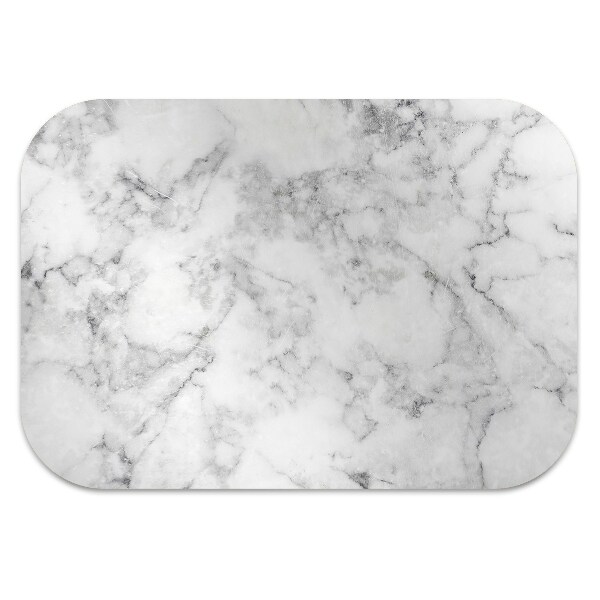 Tapis de chaise marbre blanc