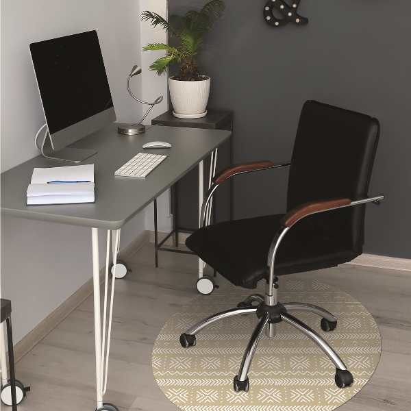 Tapis bureau Forme jaune