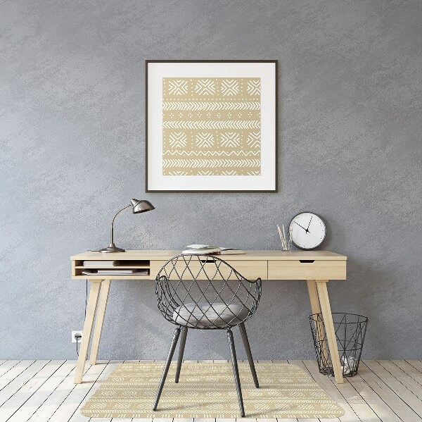 Tapis bureau Forme jaune