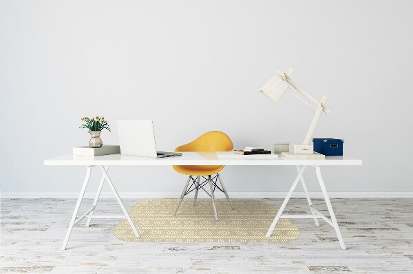 Tapis bureau Forme jaune
