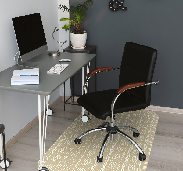 Tapis bureau Forme jaune