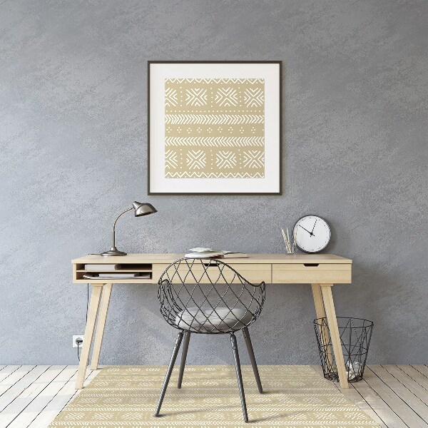 Tapis bureau Forme jaune