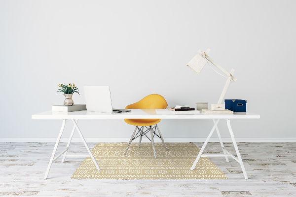 Tapis bureau Forme jaune