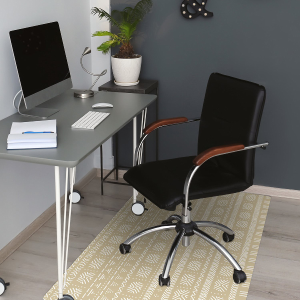 Tapis bureau Forme jaune