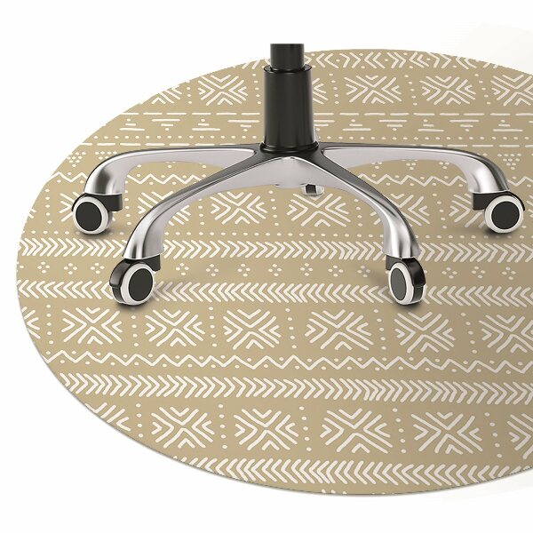 Tapis bureau Forme jaune