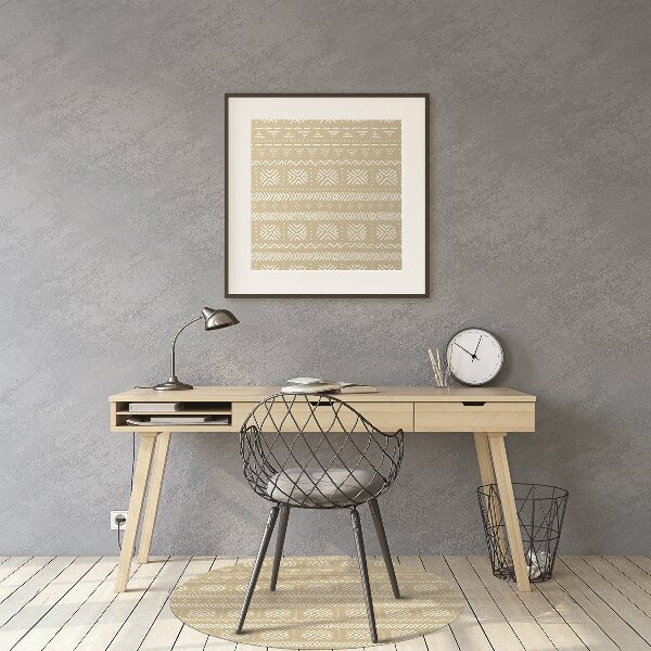 Tapis bureau Forme jaune