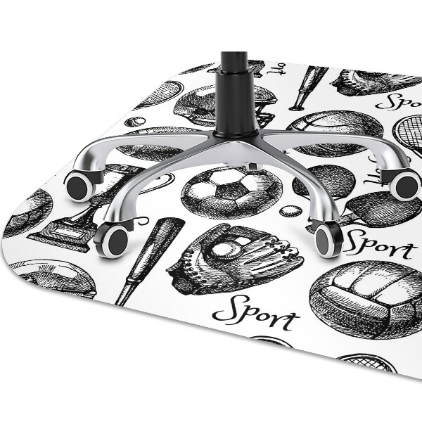 Tapis de chaise de bureau Motifs de sport