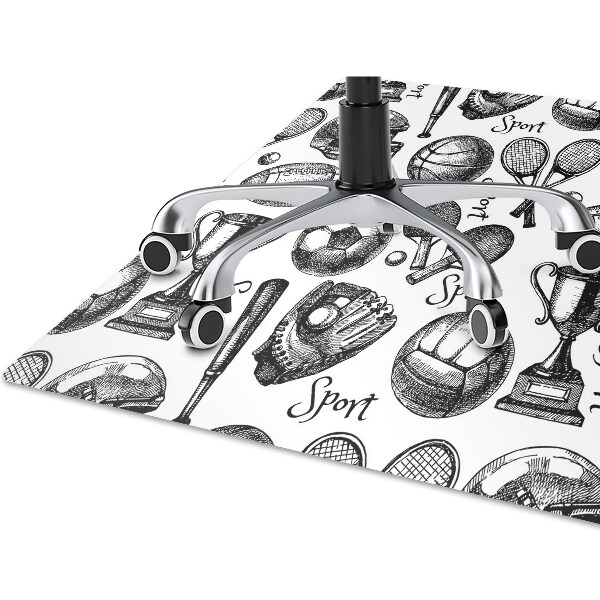 Tapis de chaise de bureau Motifs de sport