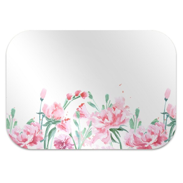 Tapis bureau Fleurs roses