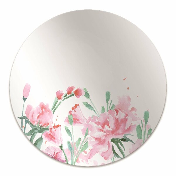 Tapis bureau Fleurs roses