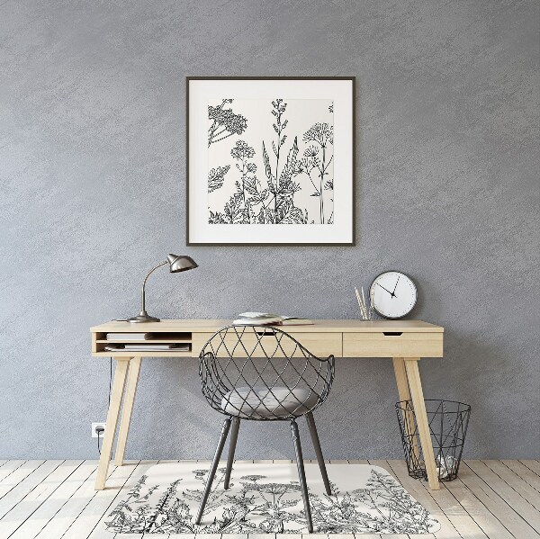 Tapis pour chaise de bureau Prairie solide