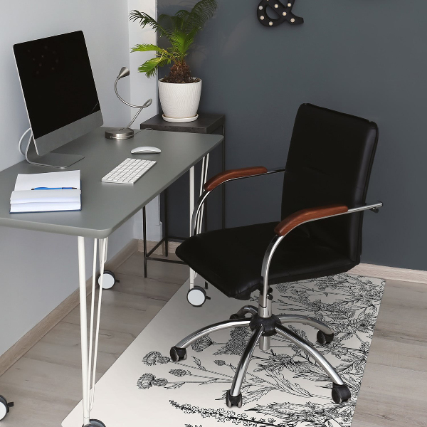 Tapis pour chaise de bureau Prairie solide