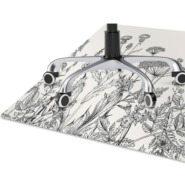 Tapis pour chaise de bureau Prairie solide