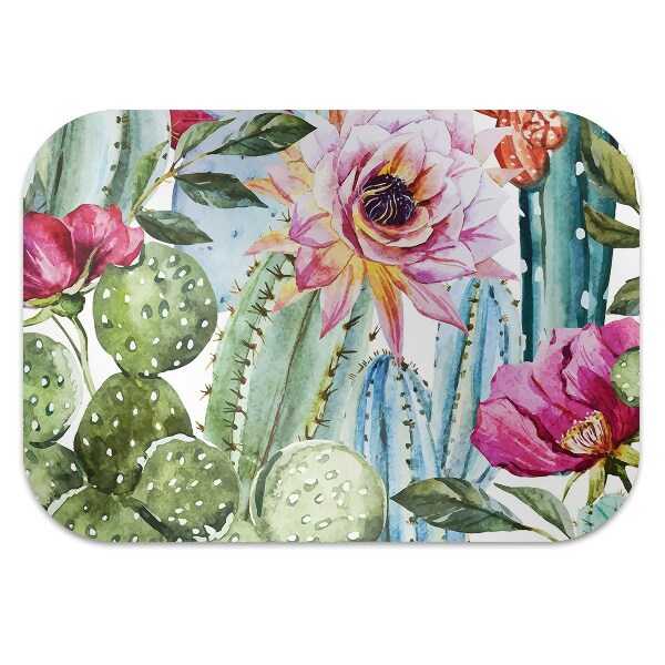 Tapis protège sol Cactus colorés