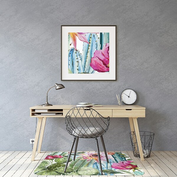 Tapis protège sol Cactus colorés