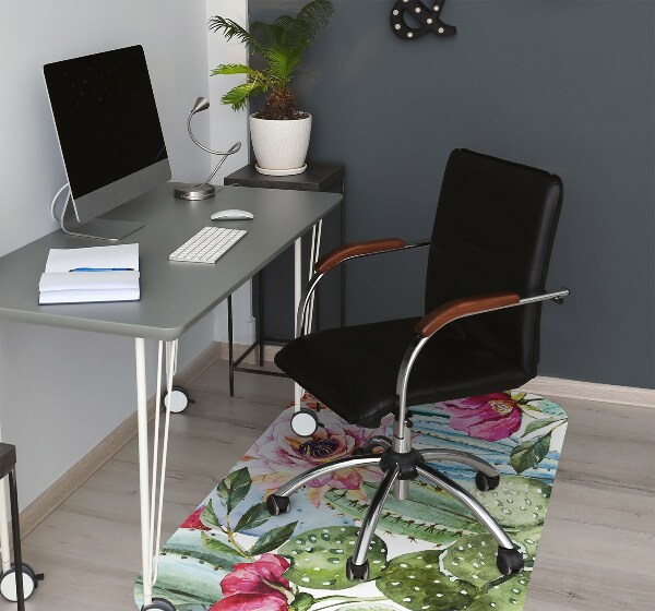 Tapis protège sol Cactus colorés
