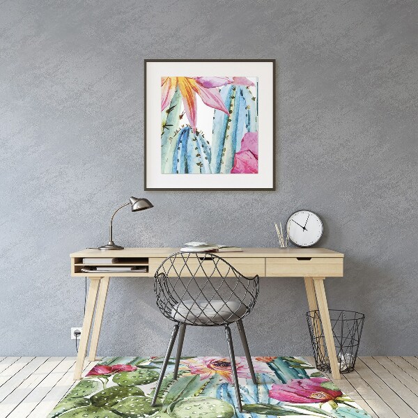 Tapis protège sol Cactus colorés