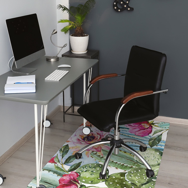 Tapis protège sol Cactus colorés