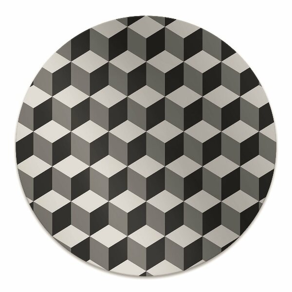 Tapis fauteuil bureau do biura Motif de cubes 3D