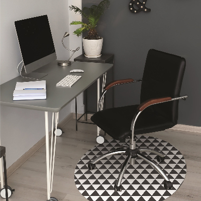 Tapis de chaise de bureau Triangles