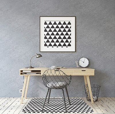 Tapis de chaise de bureau Triangles