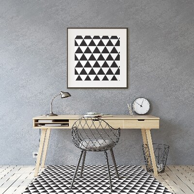 Tapis de chaise de bureau Triangles