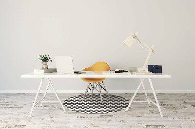 Tapis de chaise de bureau Triangles