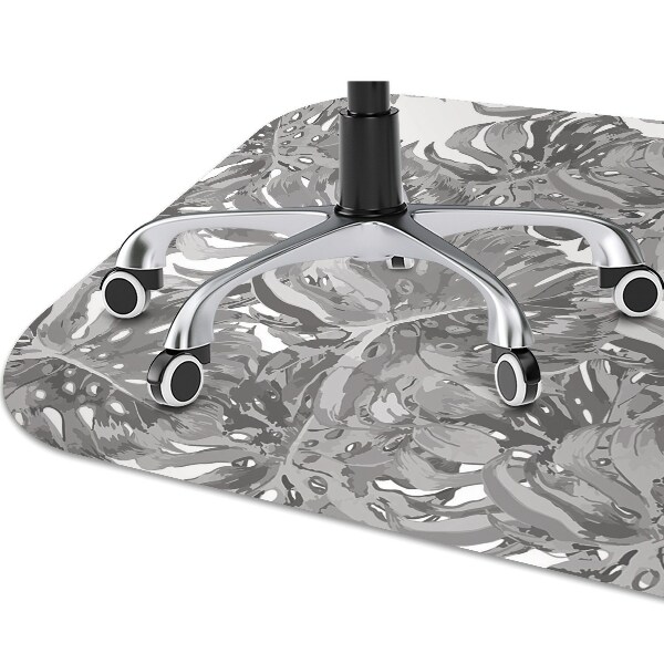 Tapis de chaise Feuilles grises