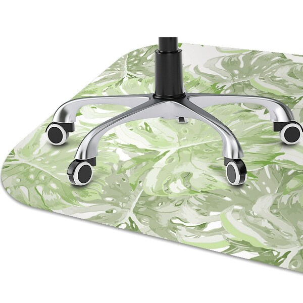 Tapis de chaise de bureau Les feuilles de Monstera