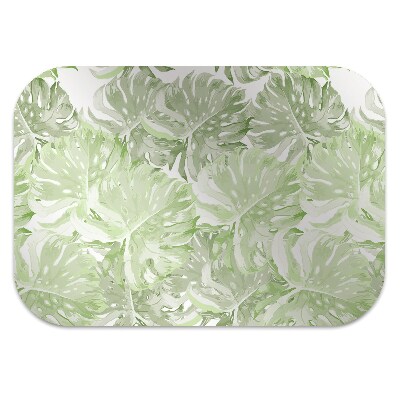 Tapis de chaise de bureau Les feuilles de Monstera