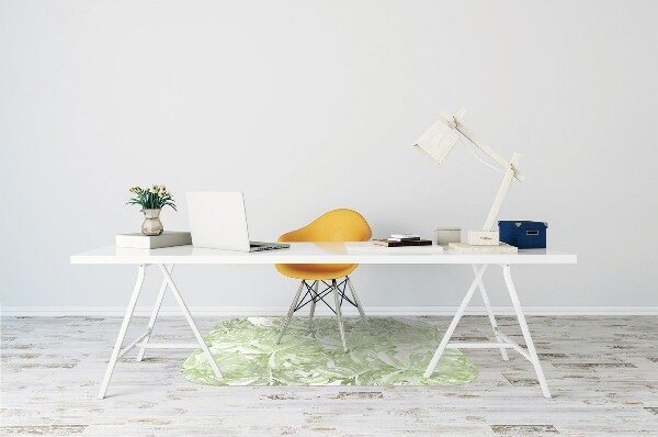 Tapis de chaise de bureau Les feuilles de Monstera