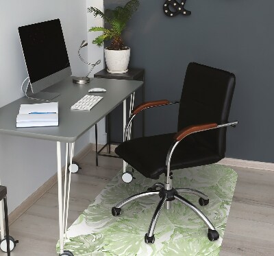 Tapis de chaise de bureau Les feuilles de Monstera